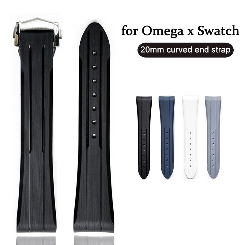 Omega Watch Seamaster - Bracelet en caoutchouc de 20mm pour