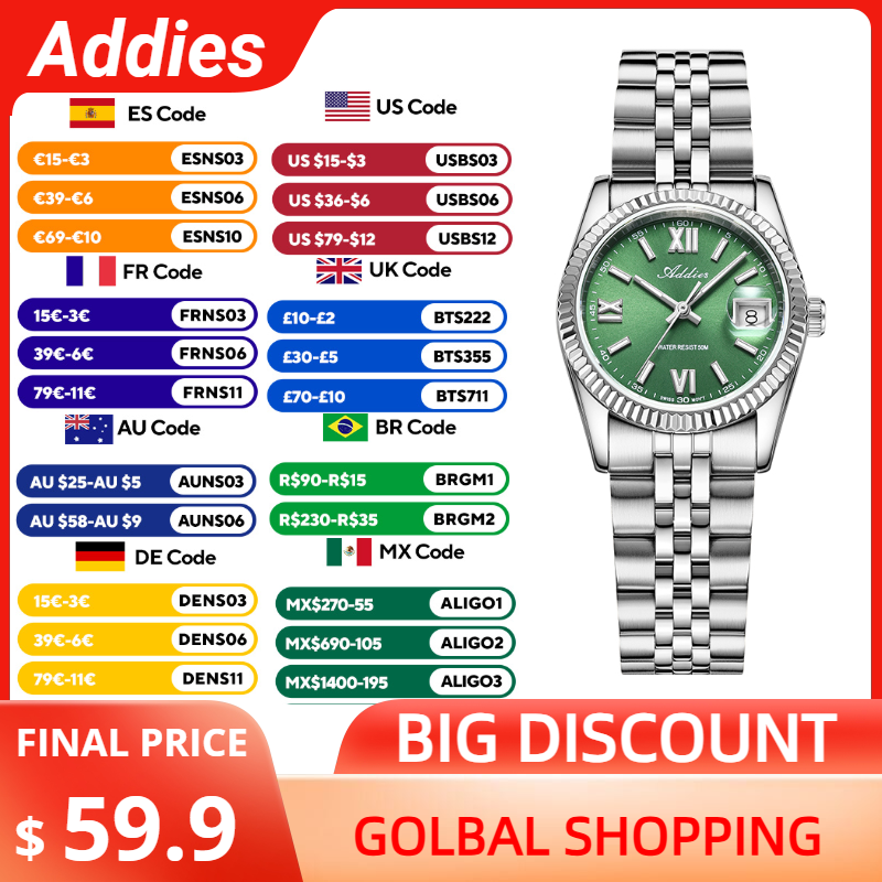 Stainless Bracelet Diver - Addies – montre de luxe de