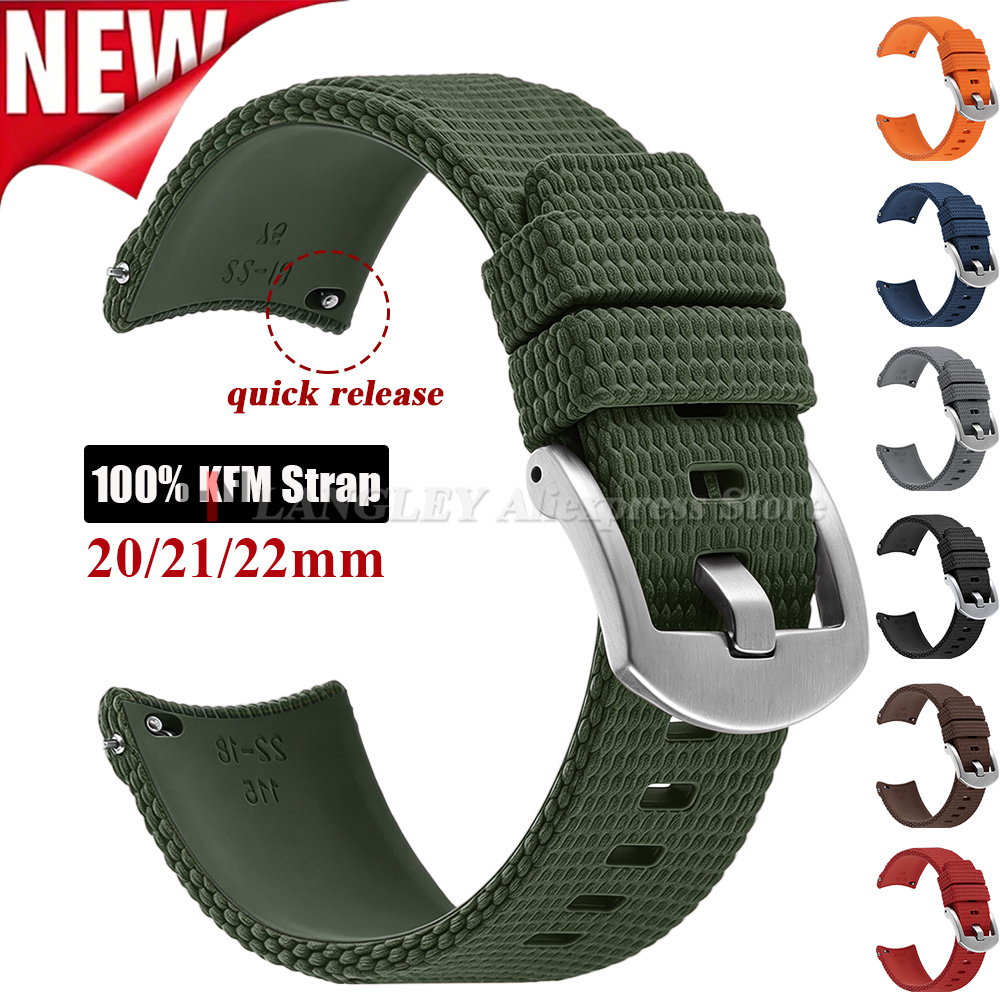 Omega Watch Seamaster - Bracelet en caoutchouc fluoré pour Omega