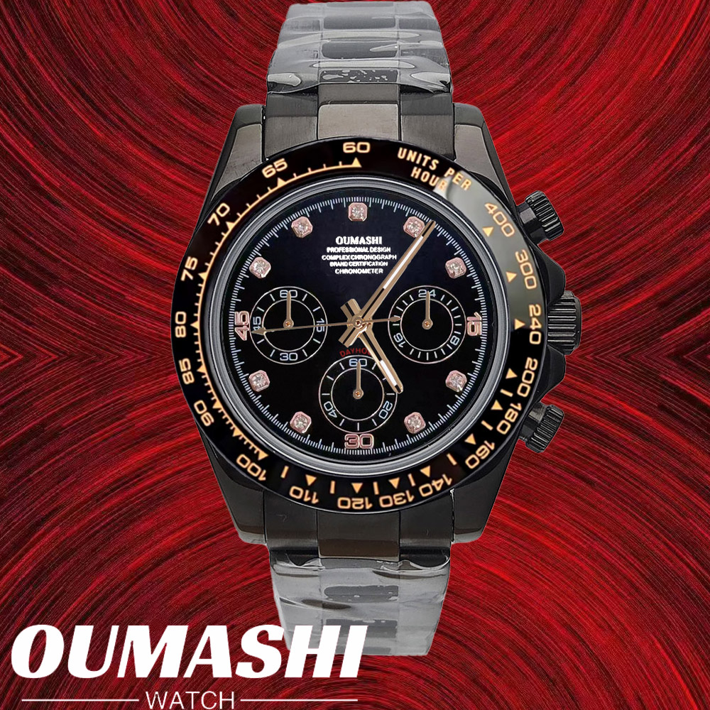 Stainless Bracelet Diver - VK63 montres 39.3mm montre de luxe