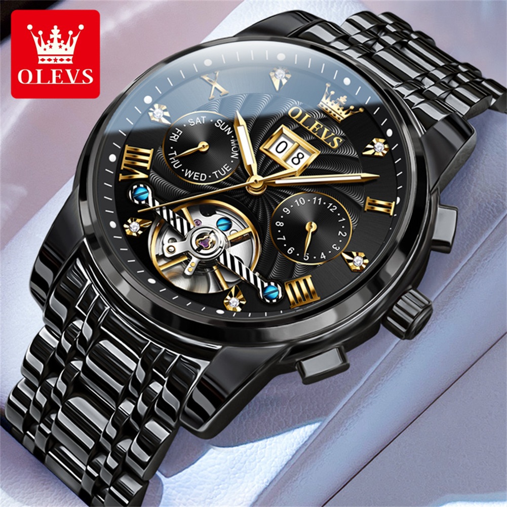 Rolex Watch Daytona - OLEVS classique hommes montres Tourbillon multi-fonction
