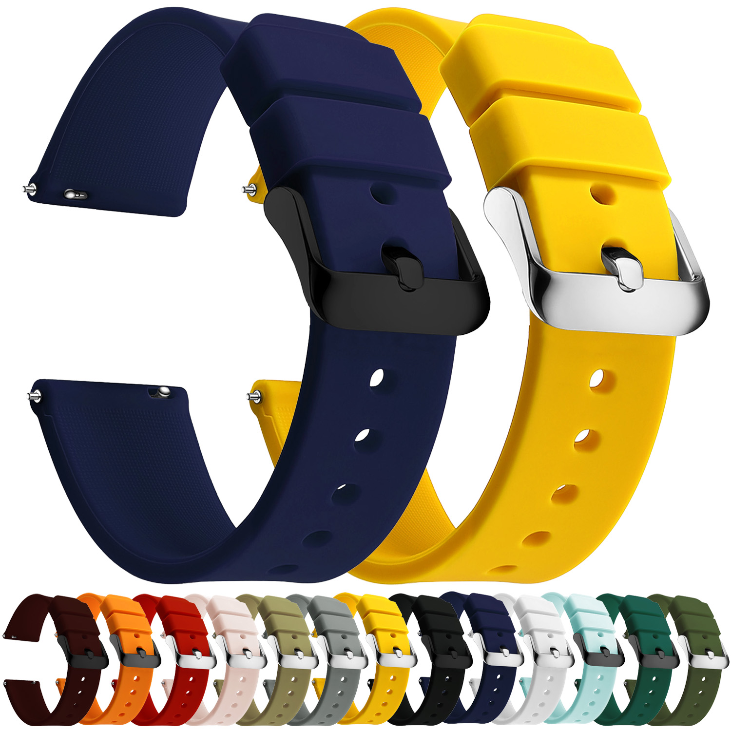 Rubber Strap Diver - Bracelets de montre en Silicone à