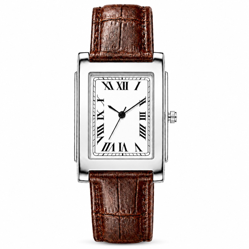 Montre à quartz analogique pou - Leather Watch Band Men avis et prix
