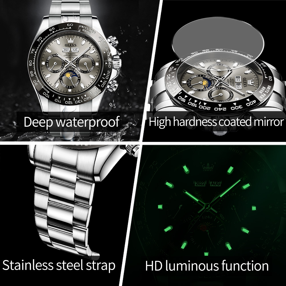 OLEVS 6654 montre de luxe pour - Rolex Watch Daytona avis et prix