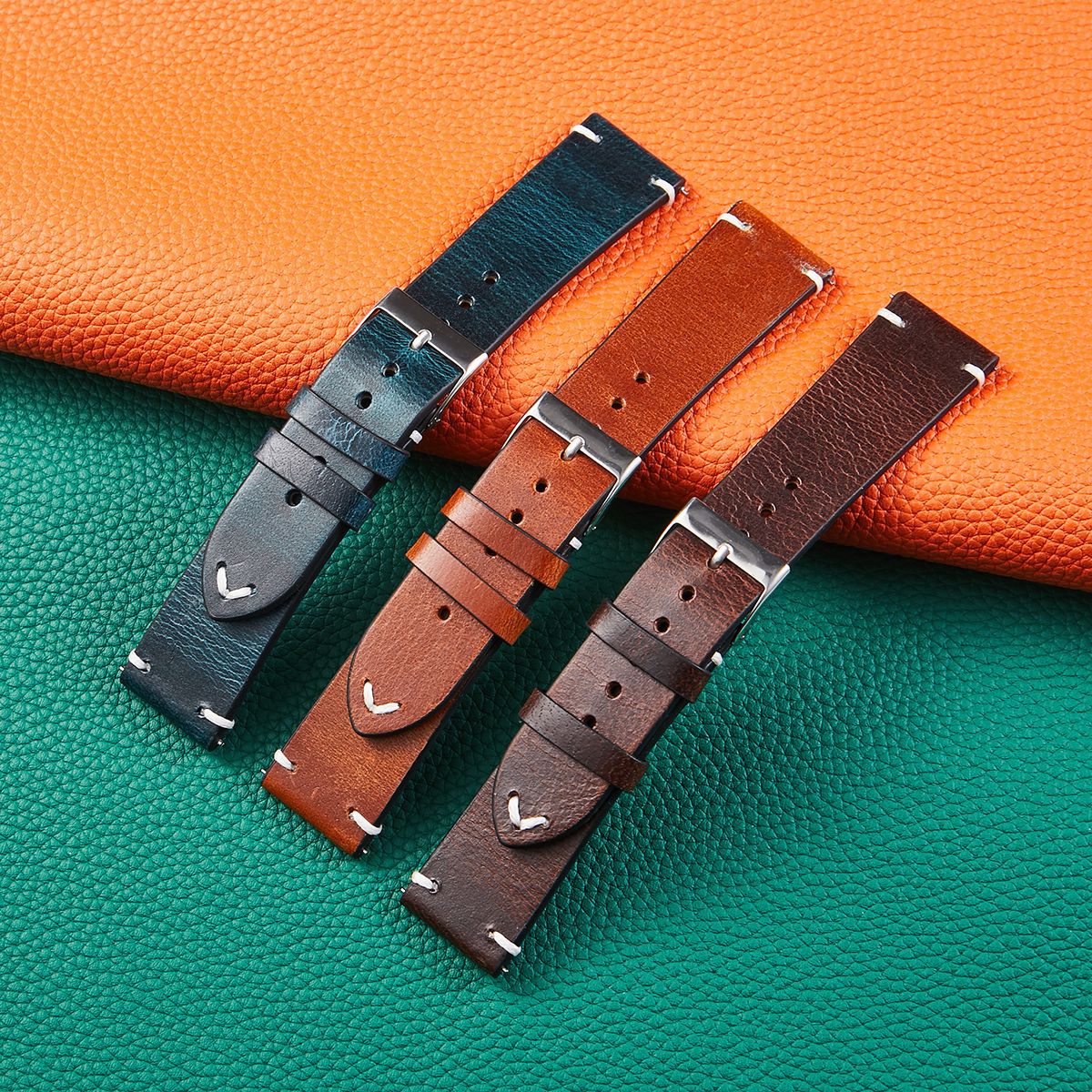 Bracelet de montre en cuir de  - Leather Strap Quick Release avis et prix