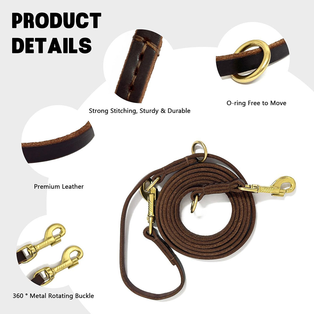 Laisse pour chien multifonctio - Leather Strap Quick Release avis et prix