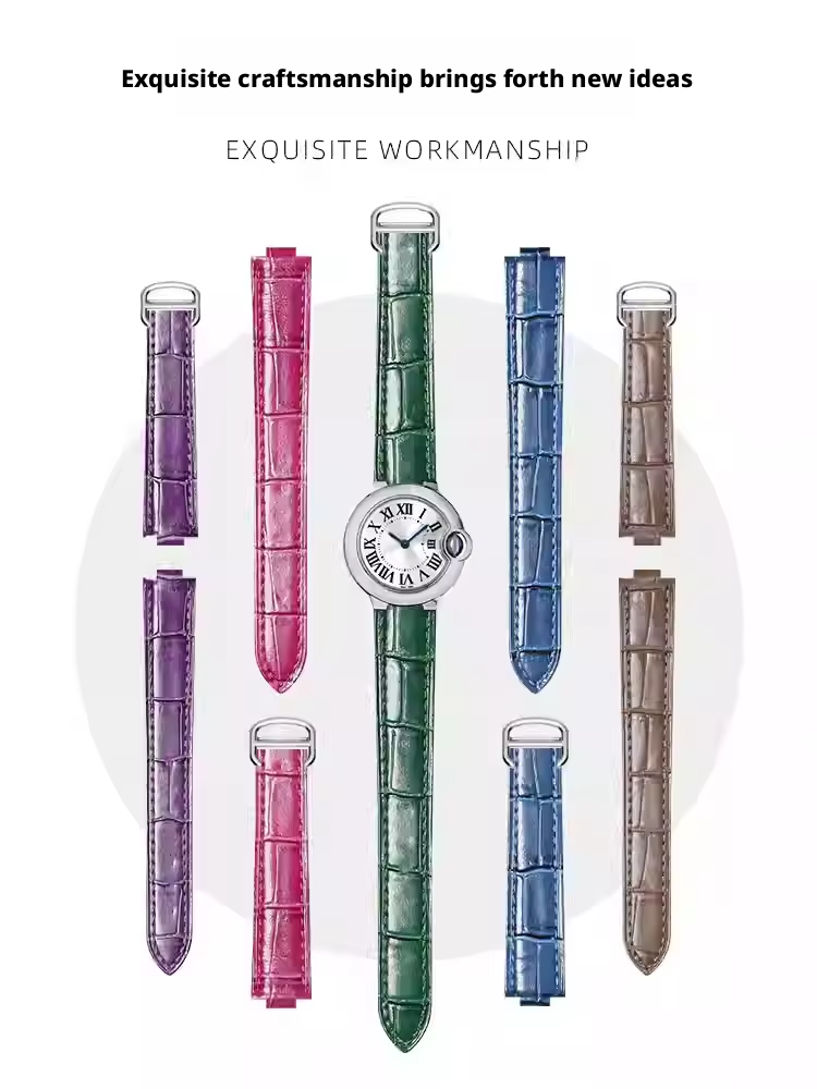 Bracelet de montre en cuir pou - Cartier Watch Ballon Bleu avis et prix