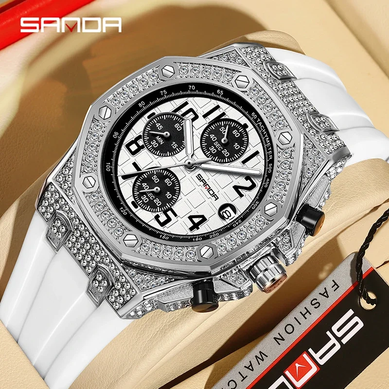 Montre à quartz SANDA 7026 pou - Rubber Strap Diver avis et prix