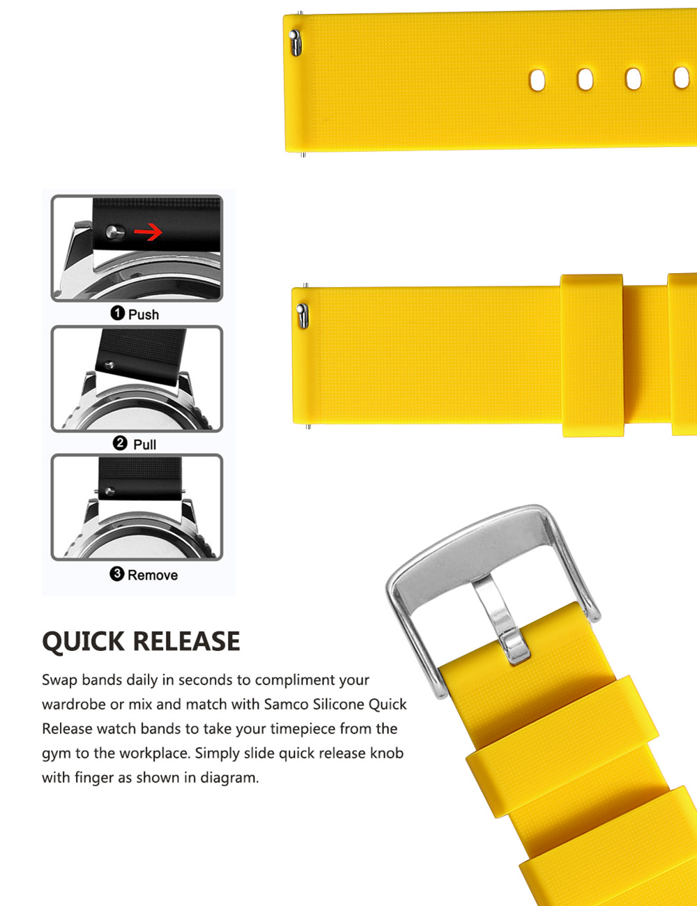 Bracelets de montre en Silicon - Rubber Strap Diver avis et prix